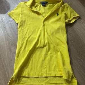 Ralph Lauren Women's Yellow Button Down Shirt